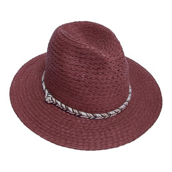 Frye Accessories - Frye & Co Tall Crown Fedora Hat - Redwood  S/M